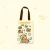 Túi Đựng Cốc ELO11 Capybara Hoạt Hình - Vỏ Chai Nước Canvas Chống Trầy Xước Giá Shock 59K! 5