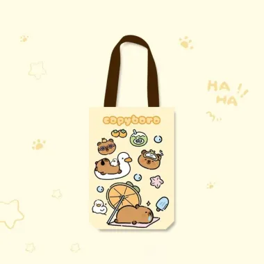 Túi Đựng Cốc ELO11 Capybara Hoạt Hình - Vỏ Chai Nước Canvas Chống Trầy Xước Giá Shock 59K! 5