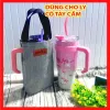 Túi đựng ly giữ nhiệt vải dày cao cấp - Giảm 10k - Ly có tay cầm cũng giữ ấm