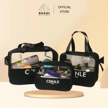 Túi Đựng Mỹ Phẩm CEINLE Chống Nước Canvas Cao Cấp - Giảm 21% Chỉ 87.900đ Thay Vì 112.512đ