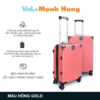 Vali Khung Nhôm Khóa Sập Giá Rẻ Size 20/24/28 KN88 Chất Lượng Cao 280k