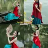 Váy Yếm Đỏ Dân Gian Siêu Hot Tết - Giá Shock 559k Thay Vì 698k - Yếm Chụp Tết Huế Hội An