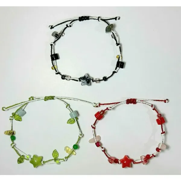 Hình ảnh sản phẩm Vòng Tay Đôi Handmade Dây Rút Cặp Đôi Quà Tặng Giảm Giá Chỉ 35000đ