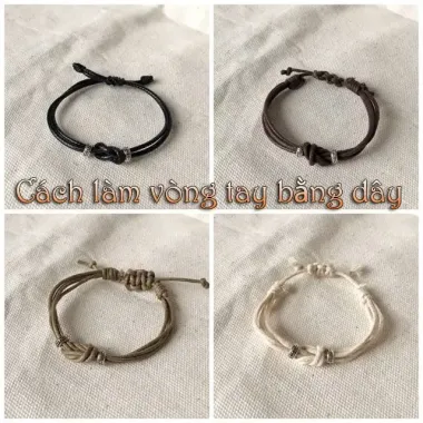 Vòng Tay Đôi Handmade Dây Rút Cặp Đôi Quà Tặng Giảm Giá Chỉ 35000đ 5