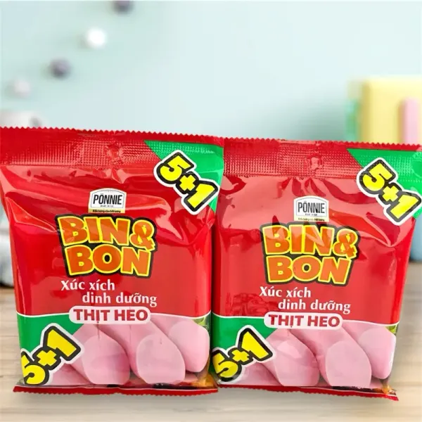 Trải nghiệm ăn nhanh với gói 5 tặng 1 Xúc Xích Ăn Liền Bin&Bon: Tiện lợi cho bữa ăn gia đình