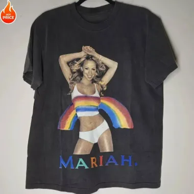 Áo Thun Nam OldSchool Mùa Hè Mariah Carey 2000 Tour - Giảm 20% Chỉ 125280đ