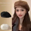 Beret nữ len thêu chữ trơn, xu hướng thu đông, du lịch, giá chỉ 82305đ