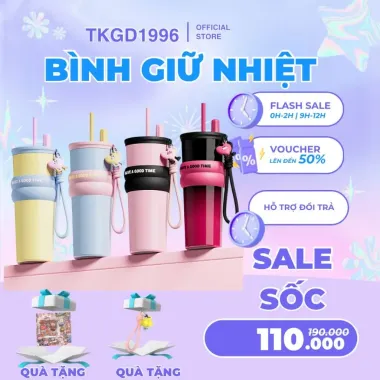 Bình Giữ Nhiệt 710ml Inox 316 Cao Cấp Có Ống Hút Và Quai Xách - Giảm 27500Đ