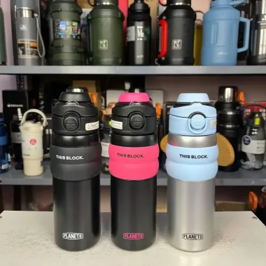 Bình giữ nhiệt mini PLANETS 550ml inox 316 cho bé đi học tặng kèm cọ vệ sinh giữ nhiệt 10 tiếng