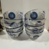 Bộ 10 Chén Cơm Hoa Văn 4D Xanh Chữ Phúc GL23 - Giảm Giá Rẻ Chỉ 55000đ