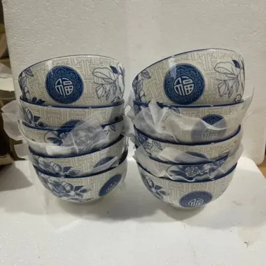 Bộ 10 Chén Cơm Hoa Văn 4D Xanh Chữ Phúc GL23 - Giảm Giá Rẻ Chỉ 55000đ Bộ 10 Chén Cơm Hoa Văn 4D Xanh Chữ Phúc GL23 - Giảm Giá Rẻ Chỉ 55000đ