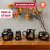 Bộ Ấm Chén Thuận Buồm Xuôi Gió Men Đen Giảm Giá 150k - Đặt Ngay!