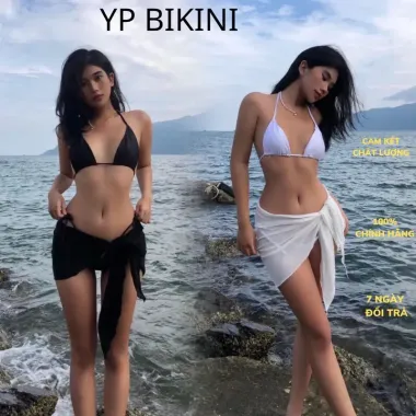 Bộ Bikini 3 Món Tam Giác Basic C kèm Khăn Quấn Giá Shock 116100VNĐ - Giảm 27%