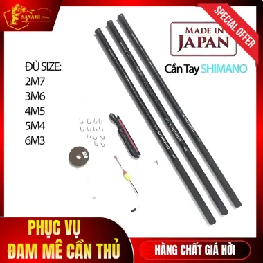 Cần Câu Đài SHIMANO Giá Rẻ Sanami Fishing CT68 - Cần Câu Tay Rút Sợi Cacbon Giảm Giá