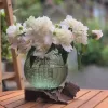 Chum Thủy Tinh Cắm Hoa Màu Xanh Độc Đáo - Decor Hiện Đại Giảm 21% chỉ 86k