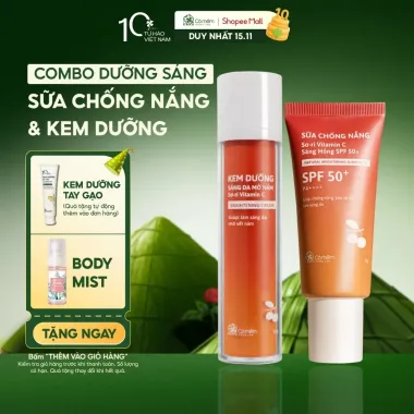 Combo Sữa Chống Nắng Sơ-ri Vitamin C Cỏ Mềm - Dưỡng Sáng Da, Mờ Nám, Giá 830.000Đ