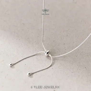 Dây chuyền bạc nữ TLEE cá tính thuôn rút giá rẻ 462k - TLEE JEWELRY D0235 khuyến mãi