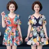 Đồ Bơi Nữ Trung Niên Váy Liền Hoa Sang Trọng - Che Bụng Tôn Dáng Giá CỰC SỐC 199k