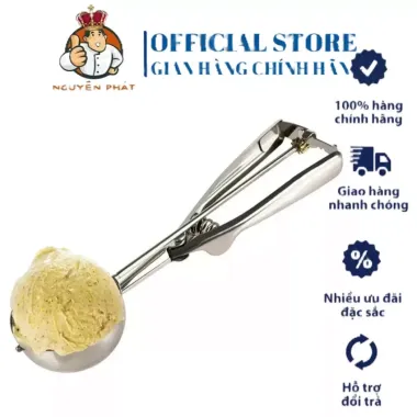 Dụng cụ múc kem inox hình tròn sáng bóng - Giá chỉ 45000đ tại Đà Nẵng