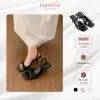 Giày Cao Gót Nữ Mũi Vuông Phối Nơ Hoa Nhí 7p Hannie - Giảm 40k (226.8k còn 180k)