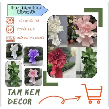 Hoa Giấy Khổng Lồ Decor Đám Cưới, Tiệc - Giảm 19% Chỉ 330k