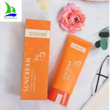 Kem Chống Nắng Nâng Tông Cywhite Suncream Collagen SPF50+ 100ml - Giảm 40000đ còn 193000đ Kem Chống Nắng Nâng Tông Cywhite Suncream Collagen SPF50+ 100ml - Giảm 40000đ còn 193000đ