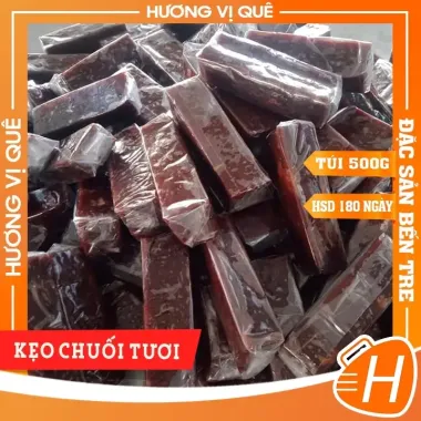 Kẹo Chuối Tươi Bến Tre 500g Túi Zip - Giảm Giá Chỉ 86.000đ Từ 110.940đ