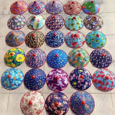 Mũ Retro Người Cá Hoa Handmade Rơm Tre Mây Che Nắng Du Lịch Khiêu Vũ Giá Cực Sốc 82K