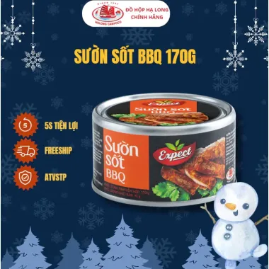 Sườn Sốt BBQ Giảm Giá - Đồ Hộp Sườn Nồng Cốt Hạ Long 170g Giá Cực Tốt 40500đ