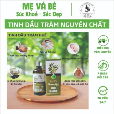 Tinh dầu tràm Huế nguyên chất cho bé - Giảm giá còn 169k (100ml)