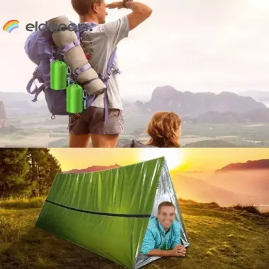 Túi ngủ rèm ELDGEAN chống nước, kèm túi lưu trữ - Perfect cho đi bộ đường dài và cắm trại