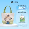 Túi Vải Canvas Đựng Bình Giữ Nhiệt Cute Hình Rồng - Quai Xách Tiện Lợi Giá 60k