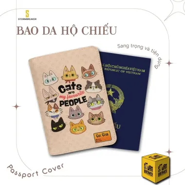 Ví Passport Du Lịch Nam Nữ Bao Da Hộ Chiếu STORMBREAKER Cat Club Giảm 20% Giá 219k