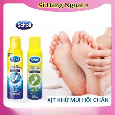 Xịt Khử Mùi Hôi Chân & Giày Scholl Đức - Diệt Mùi, Ngăn Chống Hôi Chân, Giá Tốt 125k