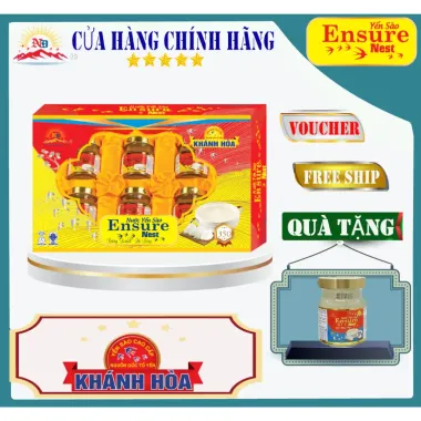 Yến Sào Khánh Hoà Không Đường Giảm Cân Ensure Nest 350mg Tặng - Mua 6 Hủ Chỉ 360k