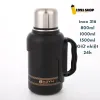 Bình giữ nhiệt inox 316 1500ml - 1000ml, giữ nhiệt 24h, có nắp và quai xách tiện lợi giá chỉ 169k
