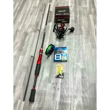 Combo Lure Dyawa + Máy Deukio FS2000 Giá Rẻ - Tặng Dây PE X8 & Nhái Hơi 5g Cho Học Sinh