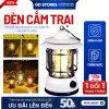 Đèn Cắm Trại Dã Ngoại Sạc USB 1200mAh Ánh Sáng Vàng Giá Rẻ Chỉ 87000đ