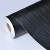 Giấy dán tường giả gỗ đen chống thấm, decal vân gỗ trang trí bàn tủ chỉ 11500đ
