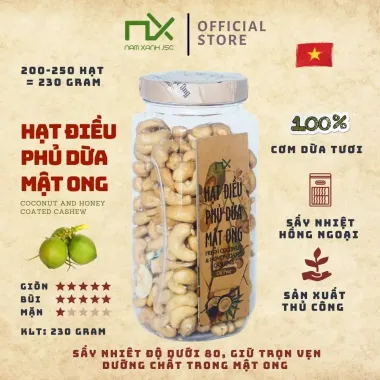 Hạt Điều Phủ Dừa Mật Ong Giảm Cân - Cashew Nuts Tasty Giá Tốt Chỉ 66800đ