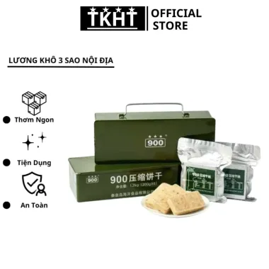 Lương Khô 3 Sao Hộp Sắt 1,2kg Giảm Giá Còn 150K - Nội Địa Trung Quốc - SP002437