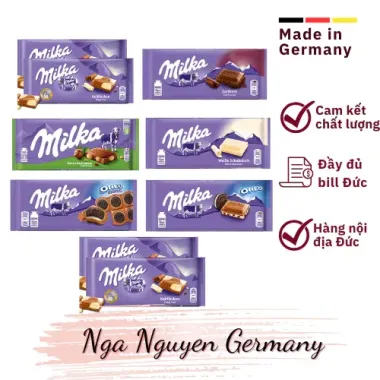 Socola Milka Đức siêu ngon - Giá chỉ 99000đ, hàng chuẩn từ siêu thị Đức giảm 21%