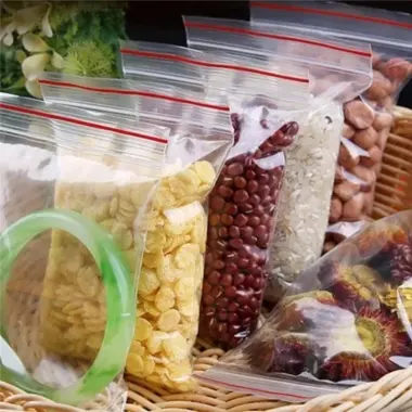 100 Chiếc Túi Niêm Phong Nhựa Trong Suốt Tủ Lạnh Thực Phẩm Tươi Túi - Dày Chống Thấm Nước Tự Khóa Túi - Bao Bì Trang Sức- Vận Chuyển Nhanh Tại Địa Phương