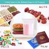 100 Chiếc Túi Niêm Phong Nhựa Trong Suốt Tủ Lạnh Thực Phẩm Tươi Túi - Dày Chống Thấm Nước Tự Khóa Túi - Bao Bì Trang Sức- Vận Chuyển Nhanh Tại Địa Phương 6