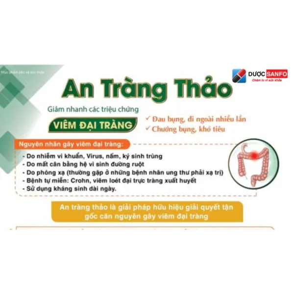 Hình ảnh sản phẩm An Tràng Thảo Giảm Viêm Đại Tràng, Hội Chứng Ruột Kích Thích Chỉ 109k