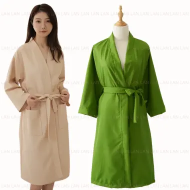 Áo Choàng Ngủ Cotton Dây Rút Cổ Chữ V Nam Nữ Đa Màu Resort Khách Sạn Spa Giá Cực Sốc Chỉ 63200đ 10 Áo Choàng Ngủ Cotton Dây Rút Cổ Chữ V Nam Nữ Đa Màu Resort Khách Sạn Spa Giá Cực Sốc Chỉ 63200đ 10