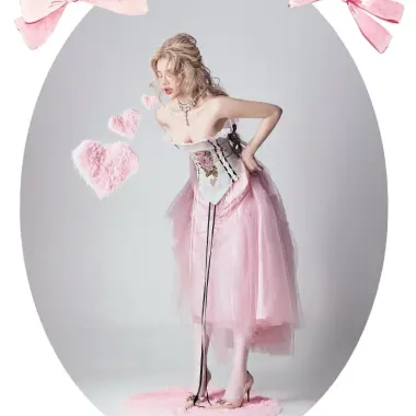 Áo Corset Thêu Hoa Chân Váy Lưới Công Chúa - Giảm 164k Chỉ Còn 820k - Moncler Corset Rosa Muse Skirt 2