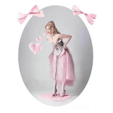 Áo Corset Thêu Hoa Chân Váy Lưới Công Chúa - Giảm 164k Chỉ Còn 820k - Moncler Corset Rosa Muse Skirt 12