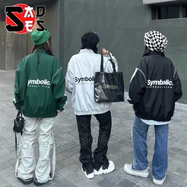 Áo Khoác Dù SYMBOLIC Chất Dù 2 Lớp Sọc Tay Phối Màu Cổ Đứng Unisex Nam Nữ KD13, Áo Khoác Bomber In Chữ Form Rộng SADES 4 Áo Khoác Dù SYMBOLIC Chất Dù 2 Lớp Sọc Tay Phối Màu Cổ Đứng Unisex Nam Nữ KD13, Áo Khoác Bomber In Chữ Form Rộng SADES 4