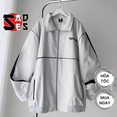 Áo Khoác Dù SYMBOLIC Chất Dù 2 Lớp Sọc Tay Phối Màu Cổ Đứng Unisex Nam Nữ KD13, Áo Khoác Bomber In Chữ Form Rộng SADES 11 Áo Khoác Dù SYMBOLIC Chất Dù 2 Lớp Sọc Tay Phối Màu Cổ Đứng Unisex Nam Nữ KD13, Áo Khoác Bomber In Chữ Form Rộng SADES 11